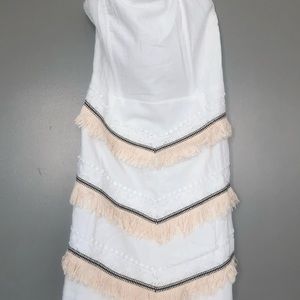 BRIDES! White fringe dress